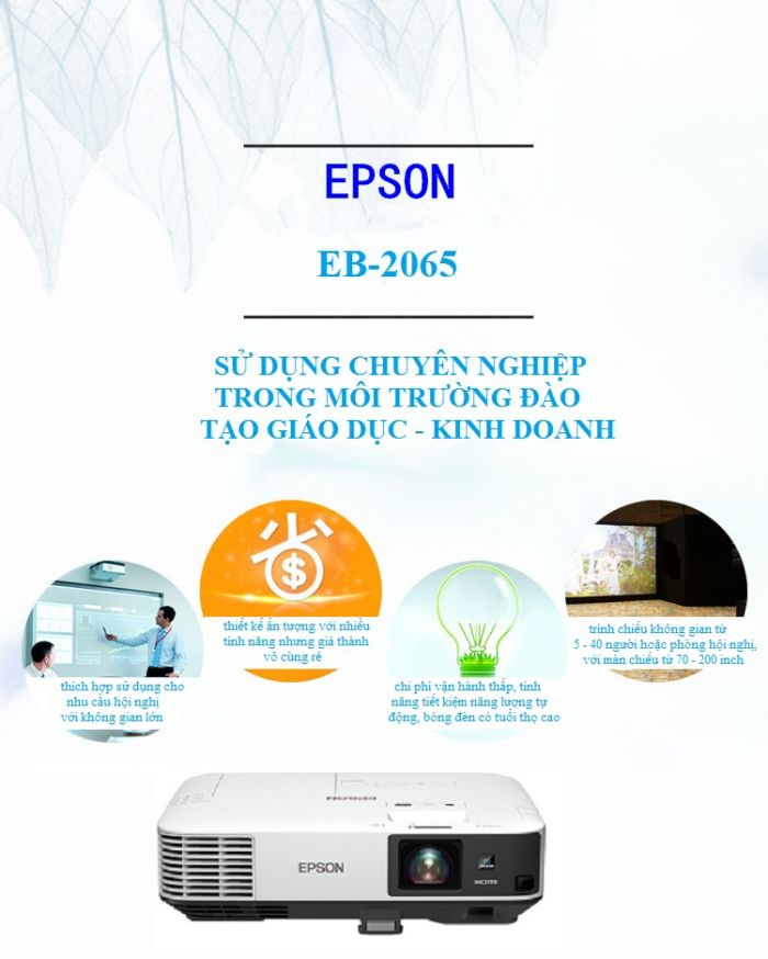 MAY CHIEU EPSON EB-2065 GIA RE CHINH HANG