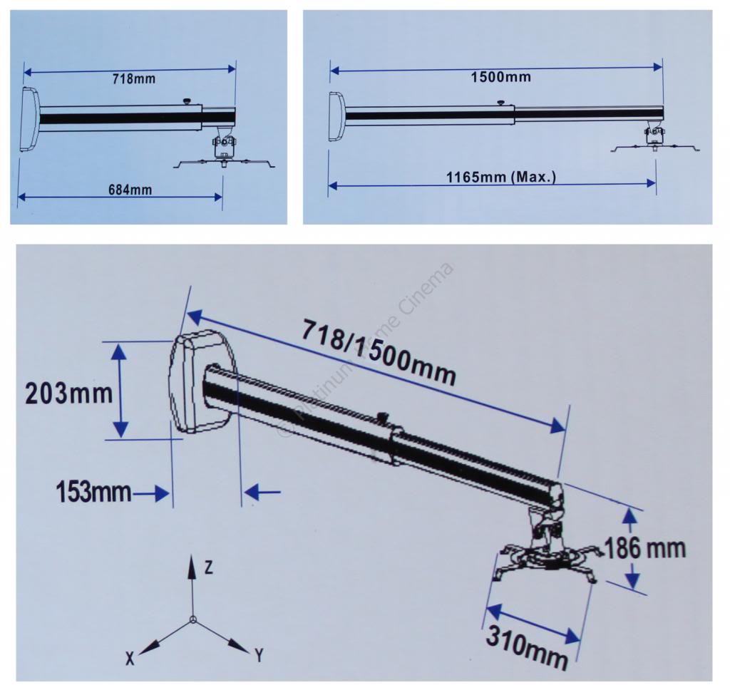 khung treo may chieu gan